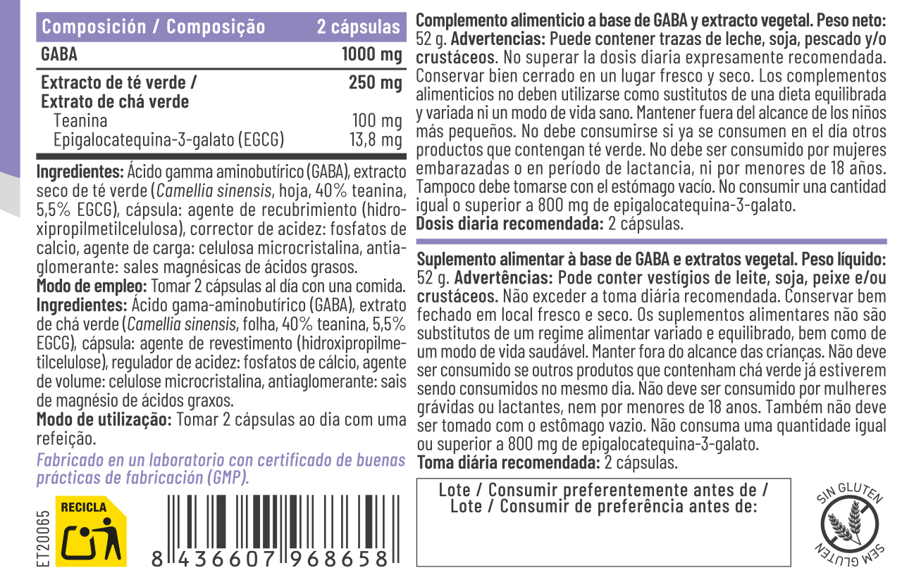 GABA + Teanina - Imagen 2