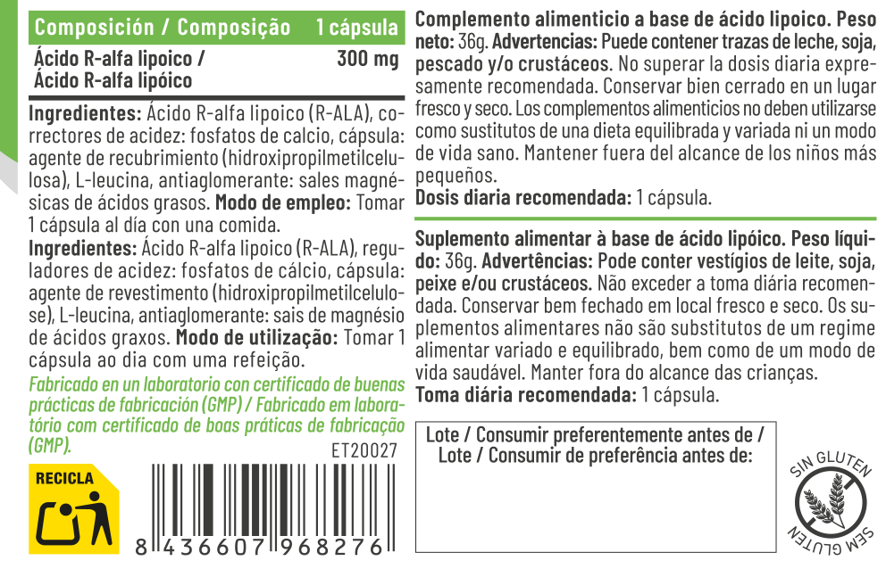 R-ALA (Ácido alfa-lipoico) - Imagen 2