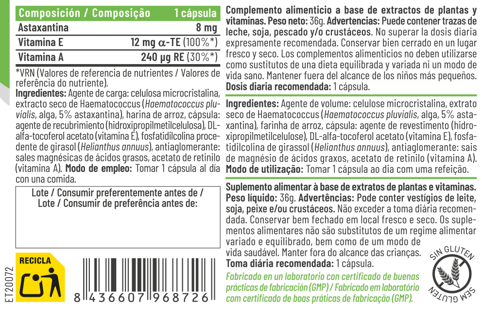 Super Astaxan+ 8 mg - Imagen 2