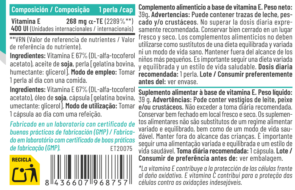 Vitamina E400 - Imagen 2